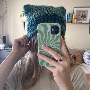 Handmade cat ear beanie
